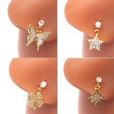 Cat's Paw Nose Ring Stainless Steel Body Piercing Jewelry