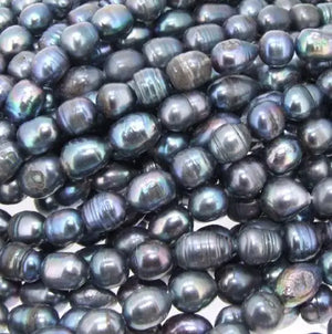 Rice Freshwater Pearl Loose Beads 15in One Full String AA 8x9MM DIY Jewelry