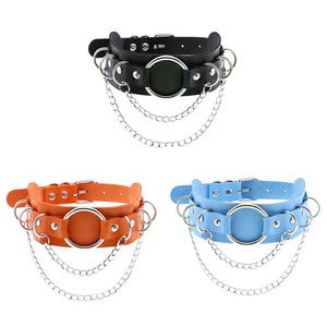 Anime Necklace Harajuku Choker Punk Leather Collar