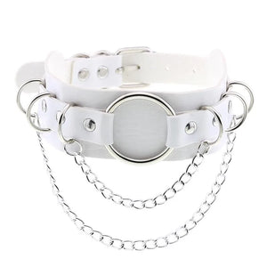 Anime Necklace Harajuku Choker Punk Leather Collar