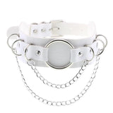 Anime Necklace Harajuku Choker Punk Leather Collar
