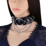 Anime Necklace Harajuku Choker Punk Leather Collar