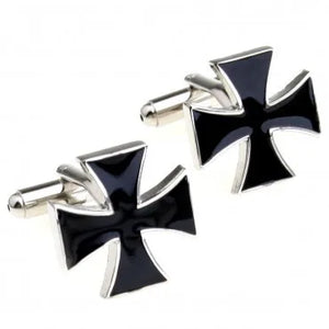 Elegant Cross Cufflink Set - 1 Pair