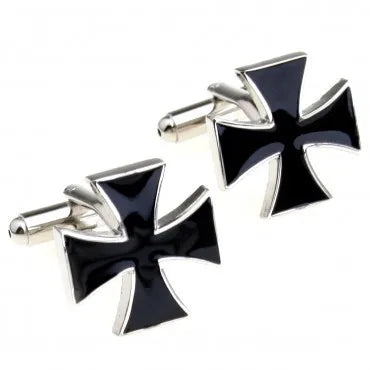 Elegant Cross Cufflink Set - 1 Pair