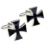 Elegant Cross Cufflink Set - 1 Pair