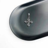 Cross Dangle Charm 925 Sterling Silver Fine Jewelry Men Women Vintage Gift