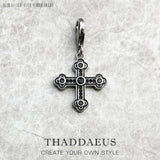 Cross Dangle Charm 925 Sterling Silver Fine Jewelry Men Women Vintage Gift
