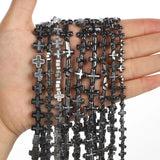 Natural Hematite Stone Beads for Jewelry Making DIY Bracelet 6/8/10/14MM