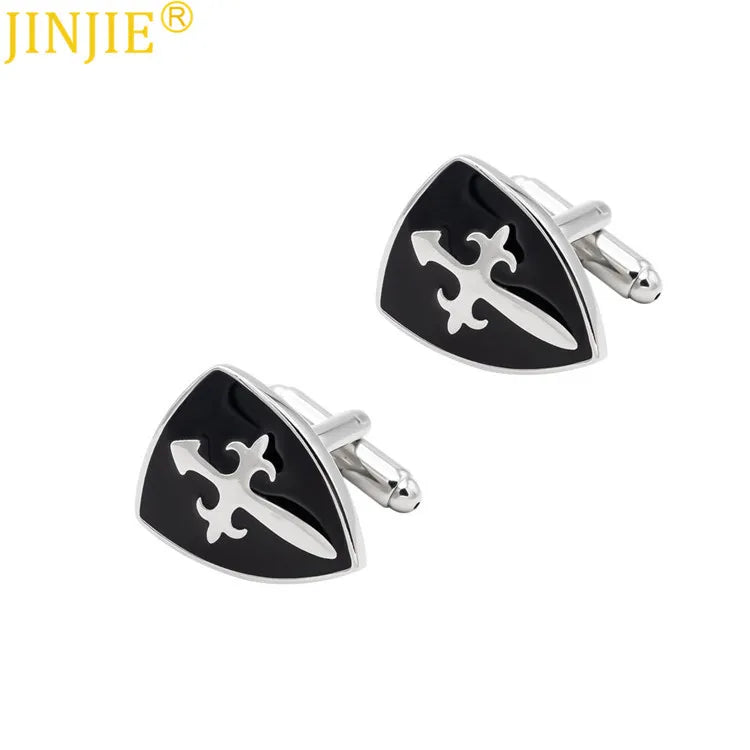 Medieval Warrior Shield Cufflinks for Men