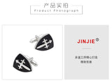 Medieval Warrior Shield Cufflinks for Men