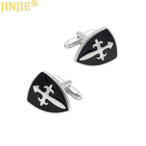 Medieval Warrior Shield Cufflinks for Men