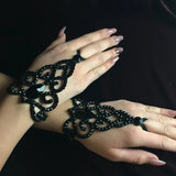 Crystal Bracelet Link Wrist Chain Finger Adjustable Rhinestone Bracelet