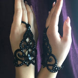 Crystal Bracelet Link Wrist Chain Finger Adjustable Rhinestone Bracelet