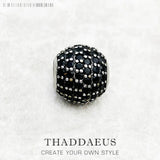 Crystal Zircon Stone Micro Pave Ball Charm Bead for DIY Jewelry Making
