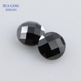 Round Double Checkerboard Cut CZ Stone Loose Synthetic Gem 2.5~14mm