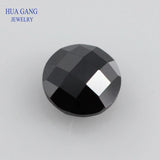 Round Double Checkerboard Cut CZ Stone Loose Synthetic Gem 2.5~14mm
