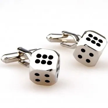 Dice Cufflink Cuff Link 4 Pairs Set