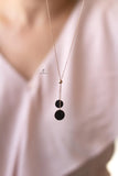 925 Sterling Silver Round Pendant Necklace, Charm Jewelry