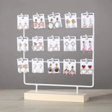 Earrings Jewelry Display Stand Hook Up Organizer Rack Holder