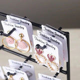Earrings Jewelry Display Stand Hook Up Organizer Rack Holder