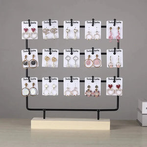 Earrings Jewelry Display Stand Hook Up Organizer Rack Holder