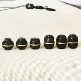 Ebony Prayer Barrel Lantern Beads Antique Spacers Charms DIY Jewelry Making