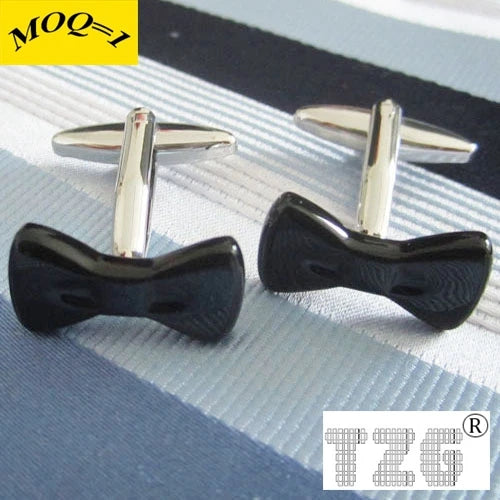 Enamel Bow Cufflink Cuff Link 1 Pair