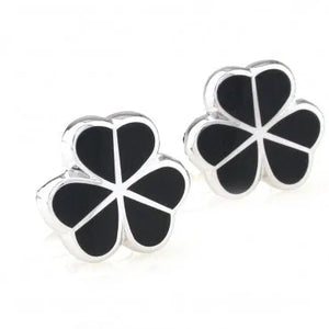 Enamel Clover Cufflink Cuff Link 1 Pair