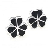 Enamel Clover Cufflink Cuff Link 1 Pair