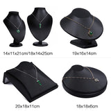 Faux Leather Mannequin Necklace Display Rack