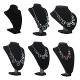 Flannel Necklace Bust Display Jewelry Storage Box Stand