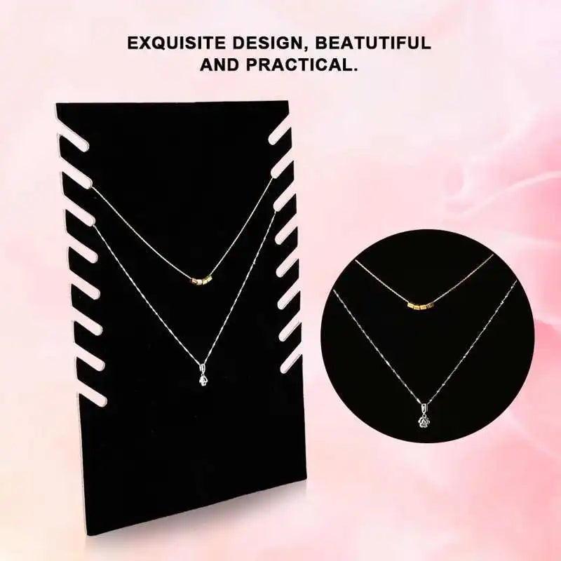 Flannel Necklace Pendant Chain Jewelry Display Stand