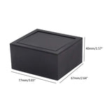 Portable Flip Cover Cufflinks Box Jewelry Organizer