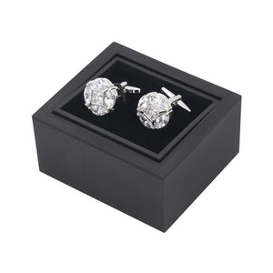 Portable Flip Cover Cufflinks Box Jewelry Organizer