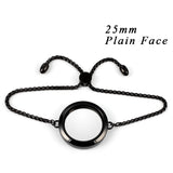 Floating Memory Charms Locket Bracelet with Crystals 316L Stainless Steel