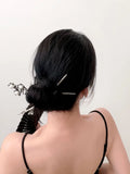 Flower Branch Pearl Hairpin Metal Hair Sticks for Women