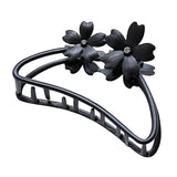Geometric Metal Flower Hair Claw Clip for Women