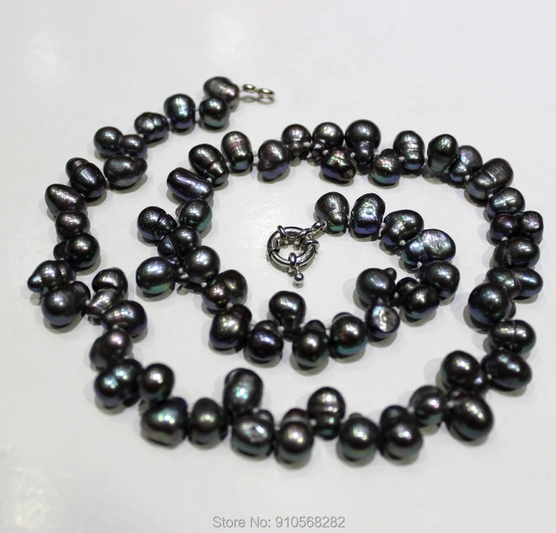 Freshwater Pearl Necklace 8X10mm-8X14mm 18INCH