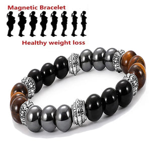 Frosted Magnetic Tiger Eye Bracelet Unisex Agate Health Bracelet