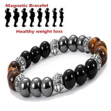 Frosted Magnetic Tiger Eye Bracelet Unisex Agate Health Bracelet