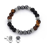 Frosted Magnetic Tiger Eye Bracelet Unisex Agate Health Bracelet