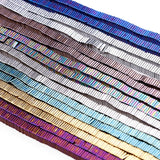 Hematite Small Square Beads Plated Colored DIY Jewelry 8x8mm