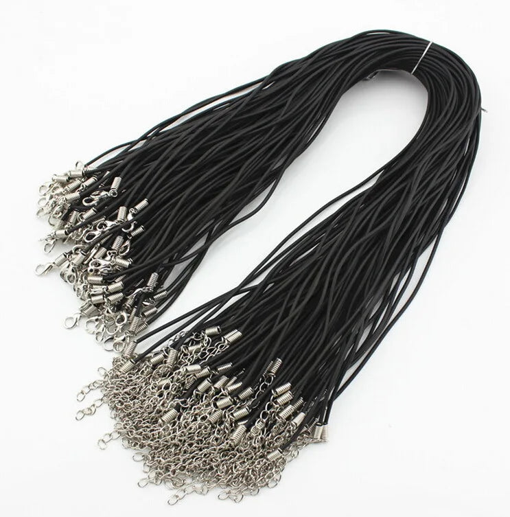 Leather Necklace Pendants 2mm Cords for DIY Jewelry