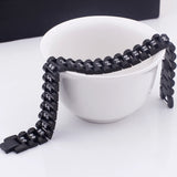 16MM Stainless Steel Bracelet Men's Watch Strap with CZ