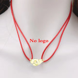 Rose Stainless Steel Handcuff Les Menottes Pendant Necklace