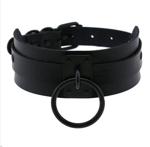 Gothic Choker Goth Collar Women Grunge Punk Harajuku Leather Necklace