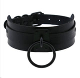 Gothic Choker Goth Collar Women Grunge Punk Harajuku Leather Necklace