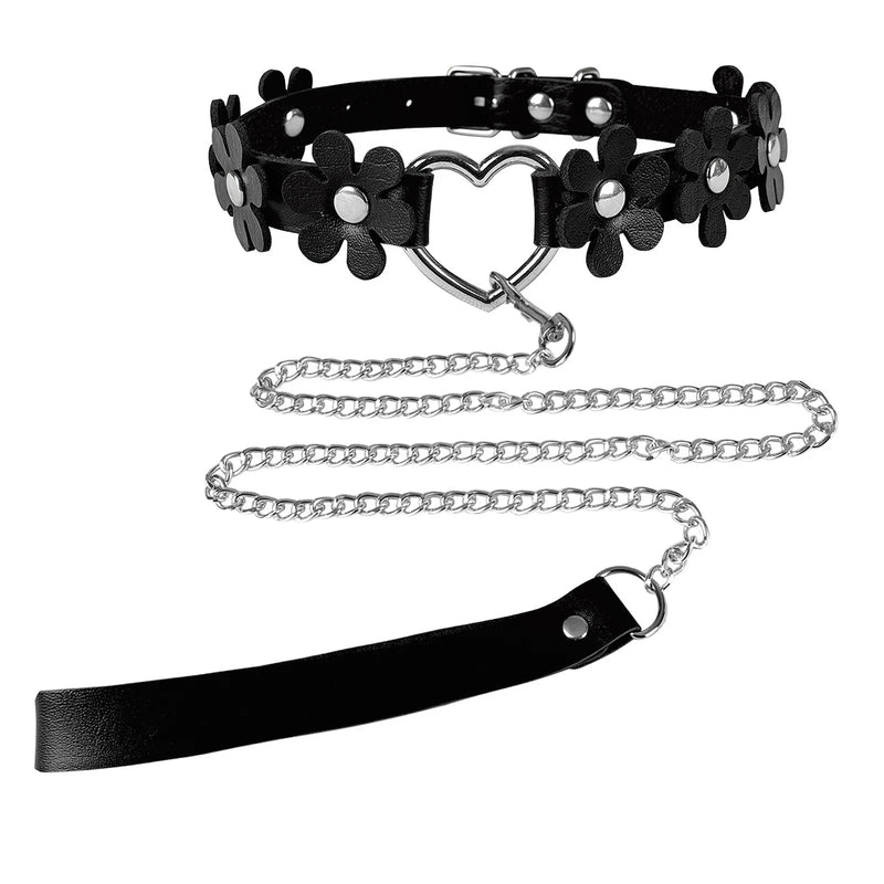 Gothic Leather Choker Punk Harajuku Collar Grunge Cosplay Jewelry