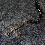 Gothic Rosary Satanic Jewelry Devil Necklace Halloween Pendant