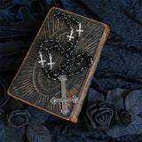 Gothic Rosary Satanic Jewelry Devil Necklace Halloween Pendant